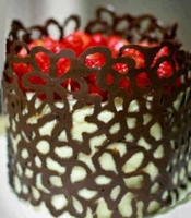 Chocolate Decorated Dessert